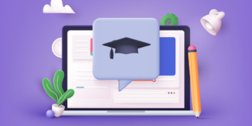 Best online course platforms graphic purple
