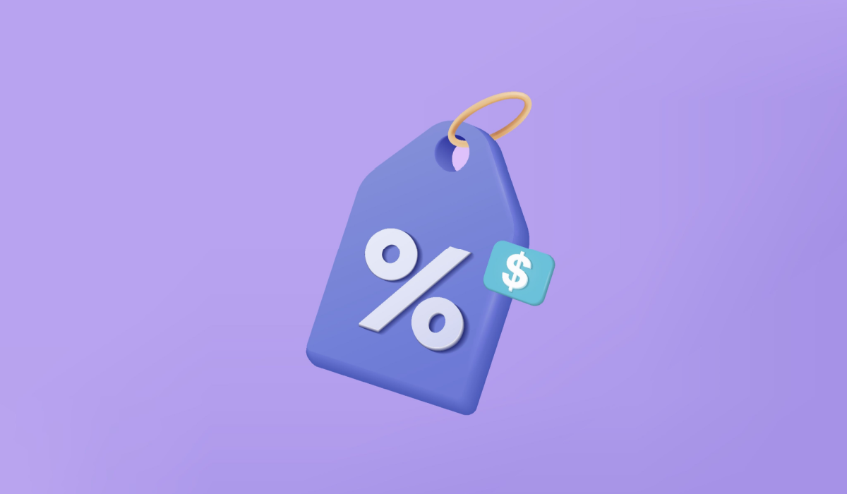 How to sell your business tag graphic purple.